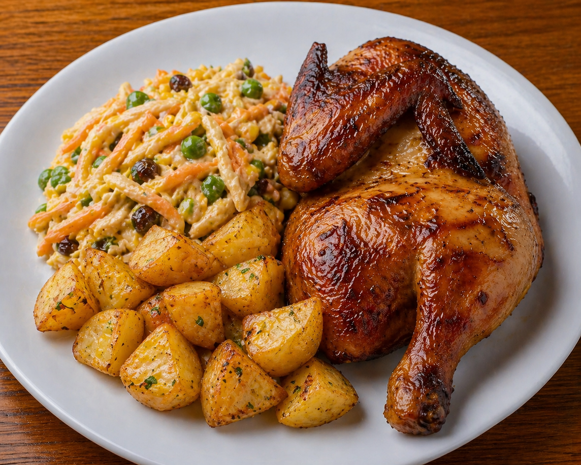 Para quem ama o nosso frango e quer comer sozinho com salpicão!