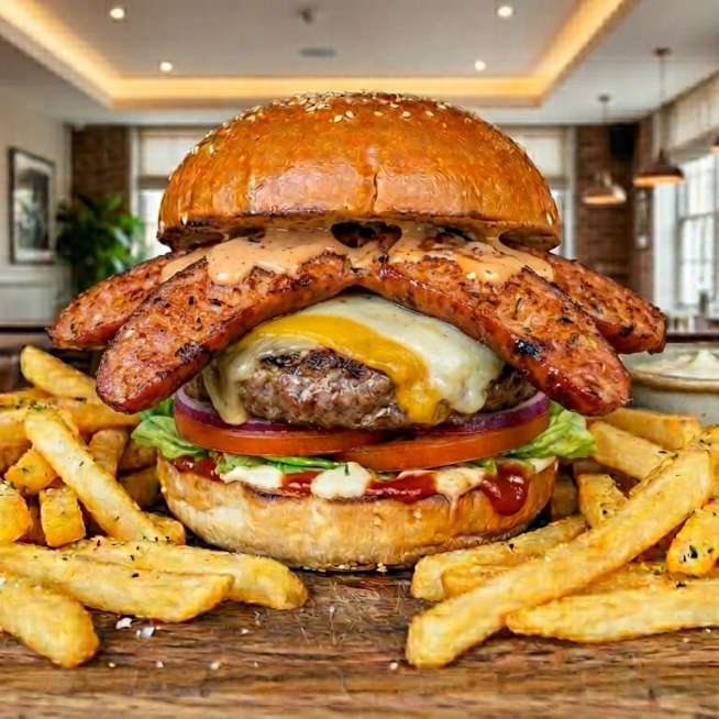 HAMBURGUESA DE CHORIZO HAPPY