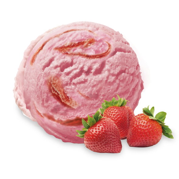 BOLA DE HELADO DE FRESA