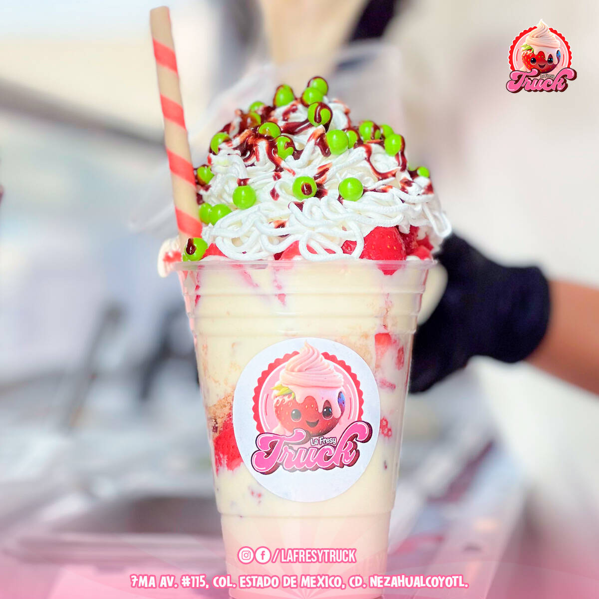 Frutas con Crema - Vaso Grande