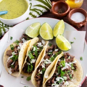 TACOS DE BISTEC