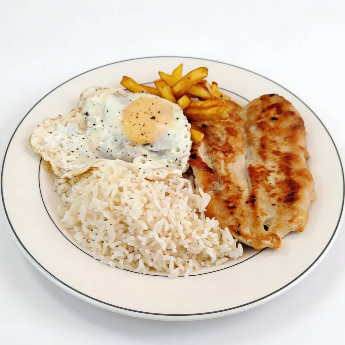 Aproveite a delícia do nosso Filé de Frango Grelhado de 160g e crie o seu prato personalizado com três guarnições à sua escolha! Nosso prato à la carte é a opção perfeita para você satisfazer seus desejos gastronômicos de forma personalizada.
O Filé de Frango Grelhado de 160g é suculento e grelhado à perfeição, garantindo uma experiência de sabor excepcional. Agora, você tem a liberdade de montar o seu prato com três guarnições irresistíveis que melhor combinam com o seu paladar.
Escolha entre uma variedade de opções de guarnições, desde legumes frescos e crocantes até arroz saboroso ou batatas deliciosamente preparadas. Com tantas opções disponíveis, você pode personalizar o seu prato de acordo com suas preferências e criar combinações únicas de sabores.