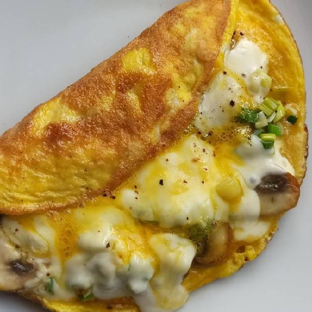 Omelette con Jamón con Queso