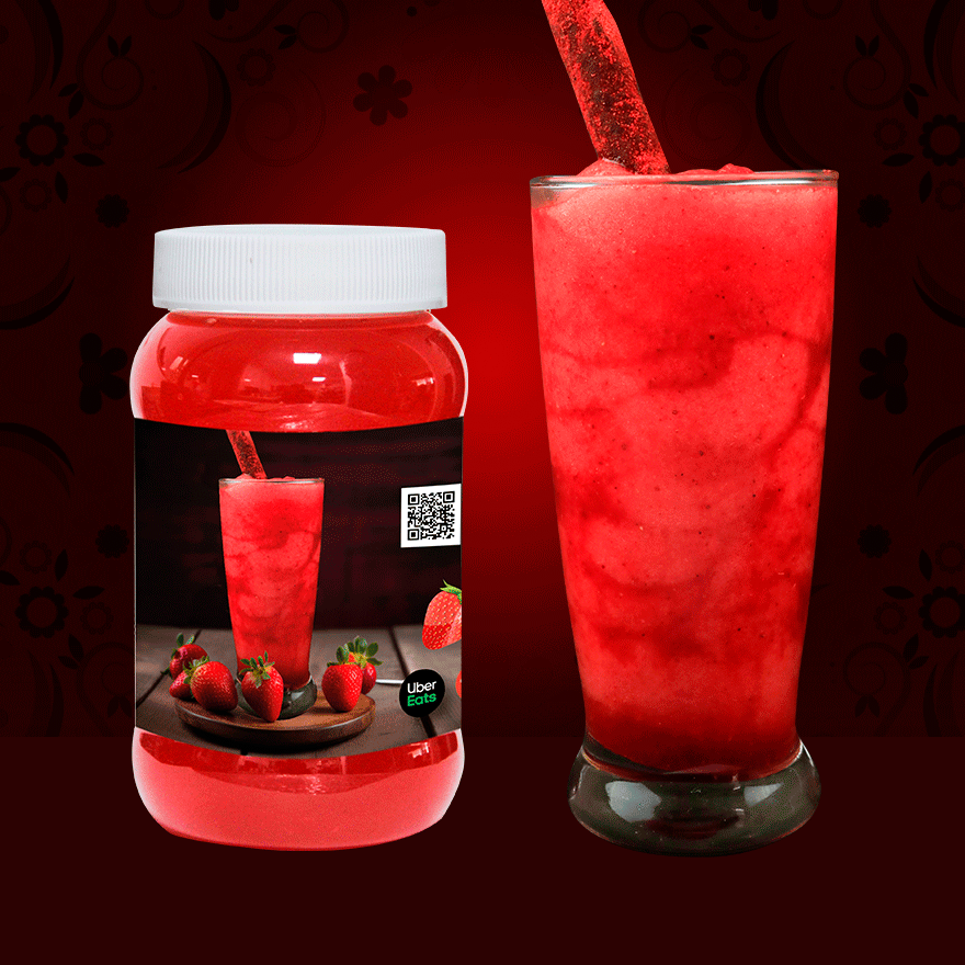 Frappe De Fresa de Agua 500 ml