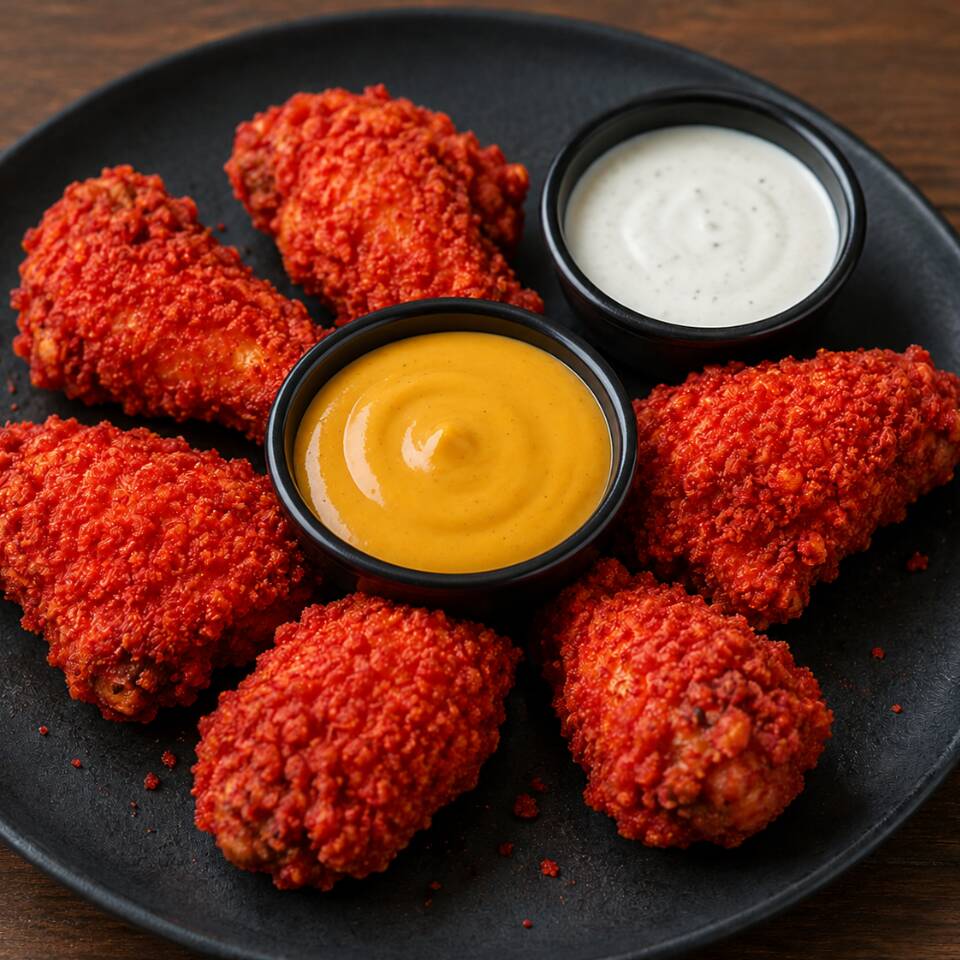 6 Alitas Flaming Hot