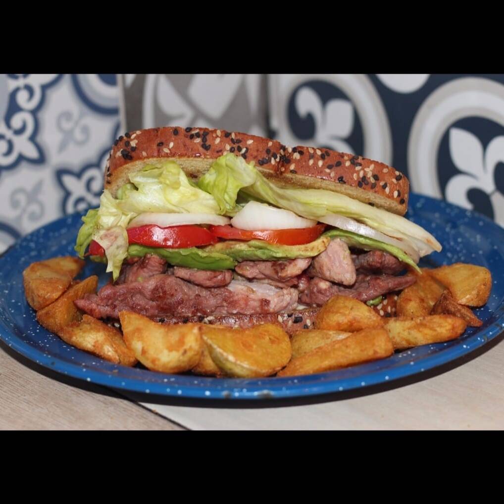 Sandwich de arrachera