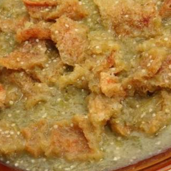 Taco de Chicharrón en Salsa Verde