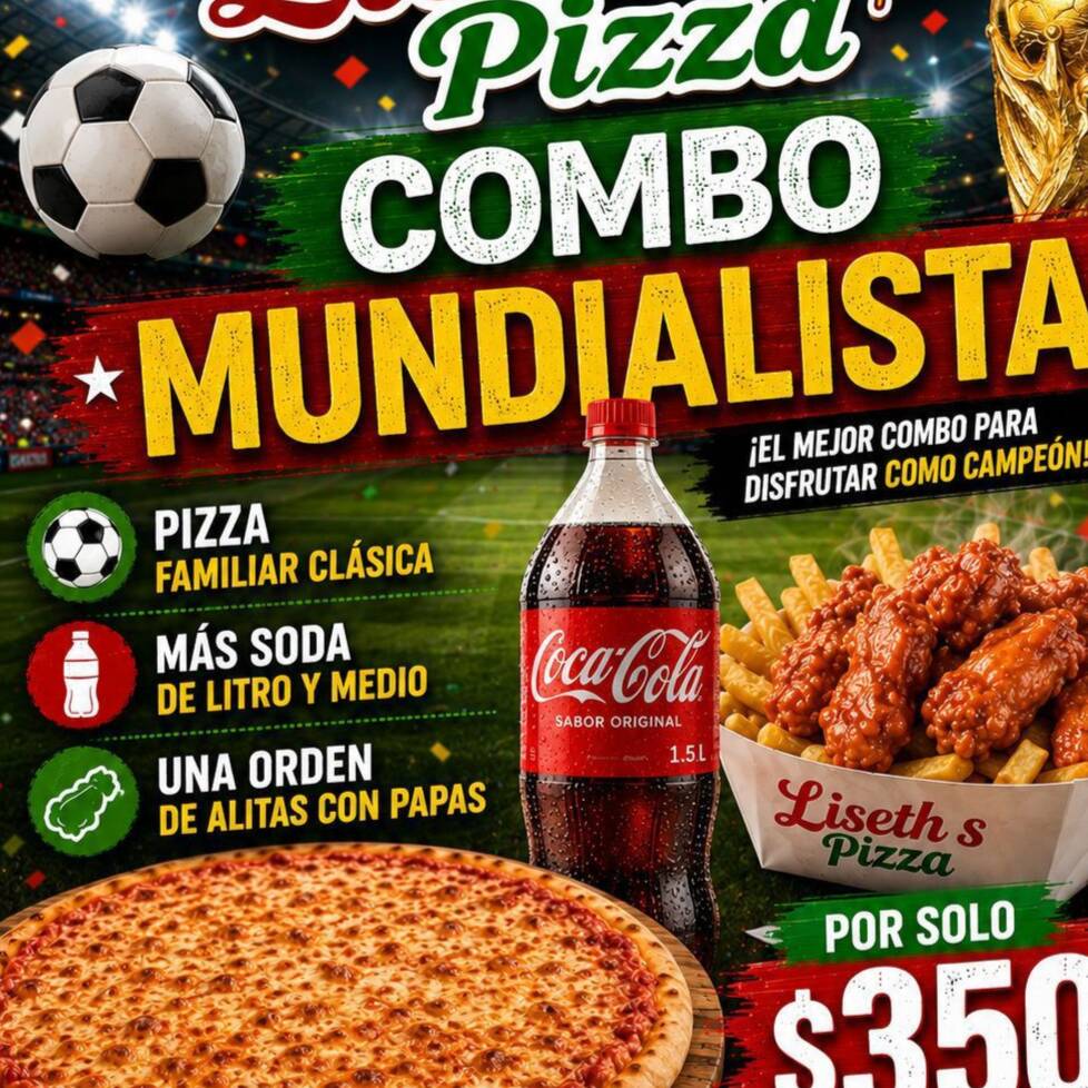 Combo Futbolero ( Pizza + Bonneles + Soda )