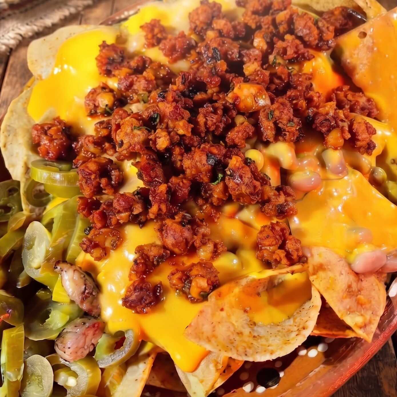 Nachos Especiales con Chorizo