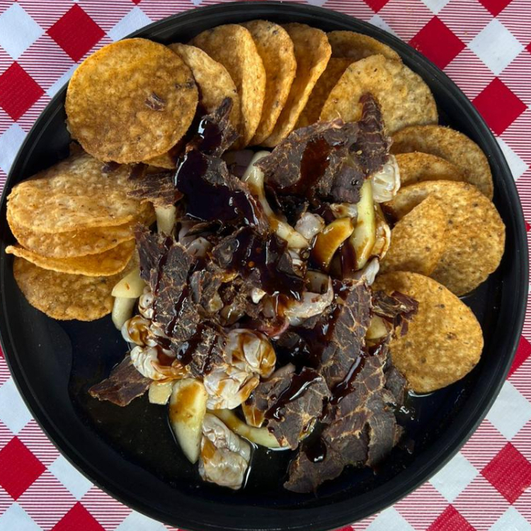 TostiAguachiles con Cecina