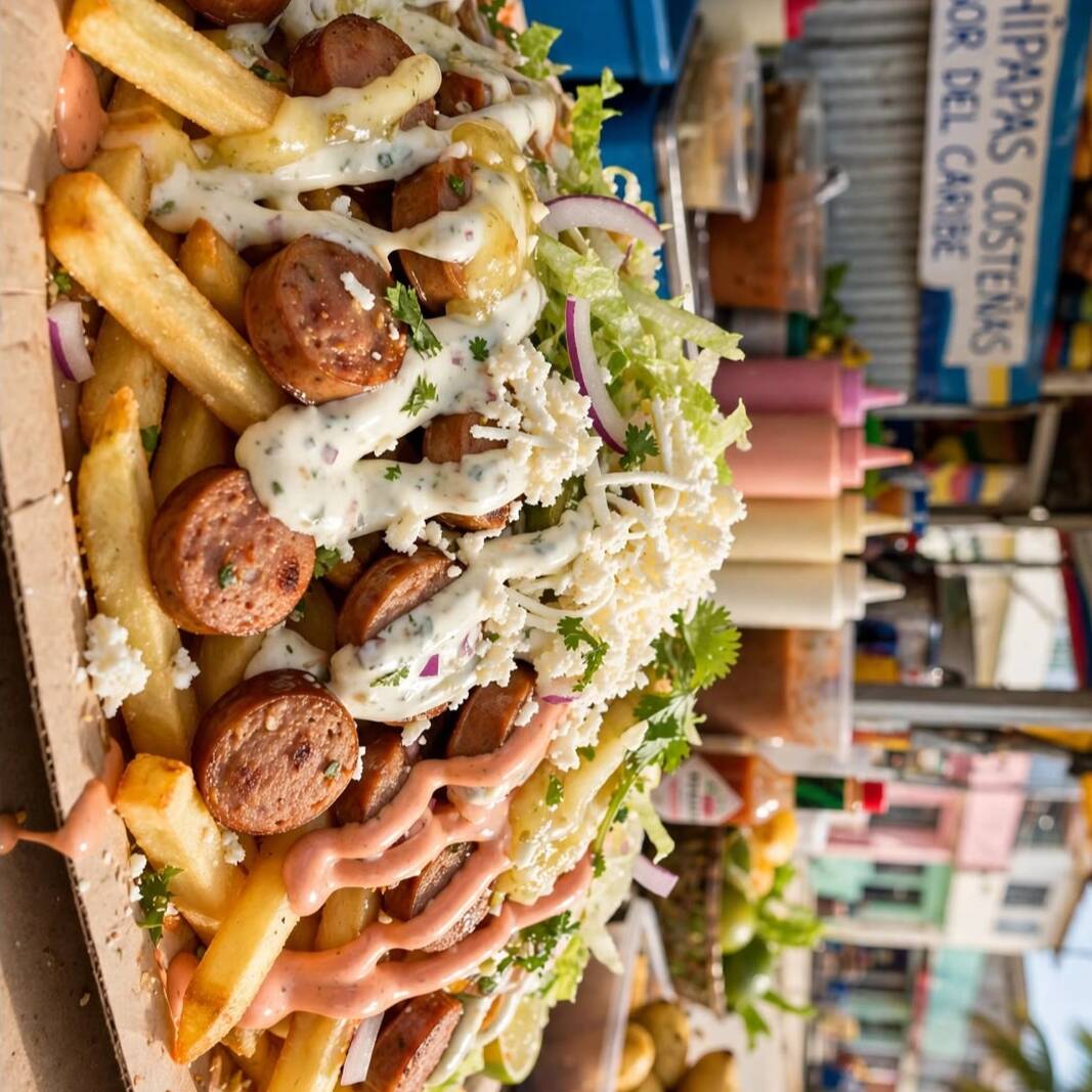 Salchipapa Costeña