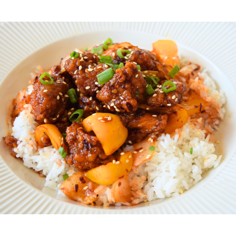 Spicy Korean Chicken With Gochujang Sauce