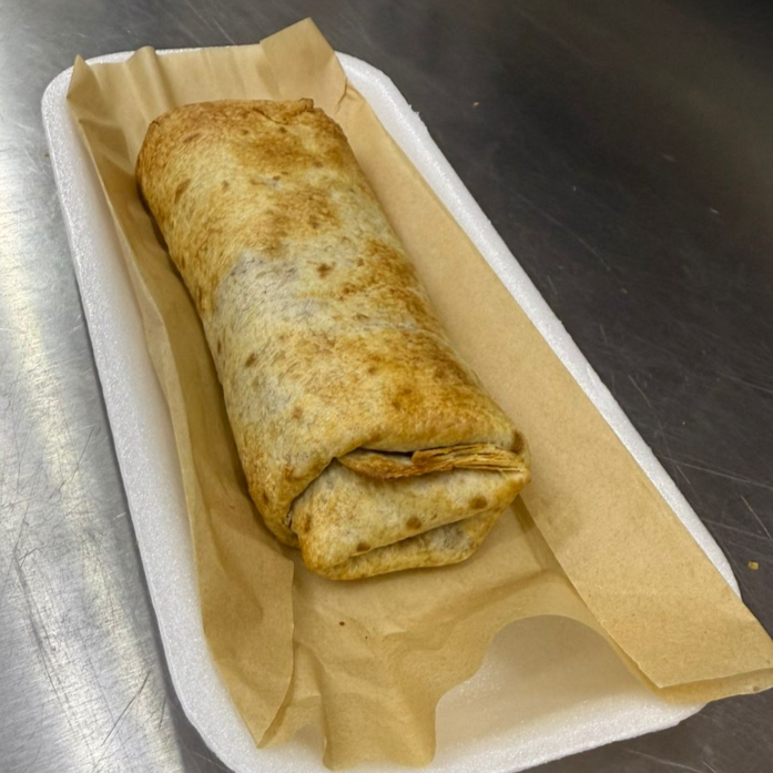 Burrito De Chicharron Con Frijoles