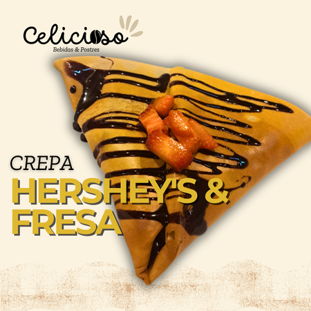 Crepa de Fresa Natural & Chocolate Hershey´s