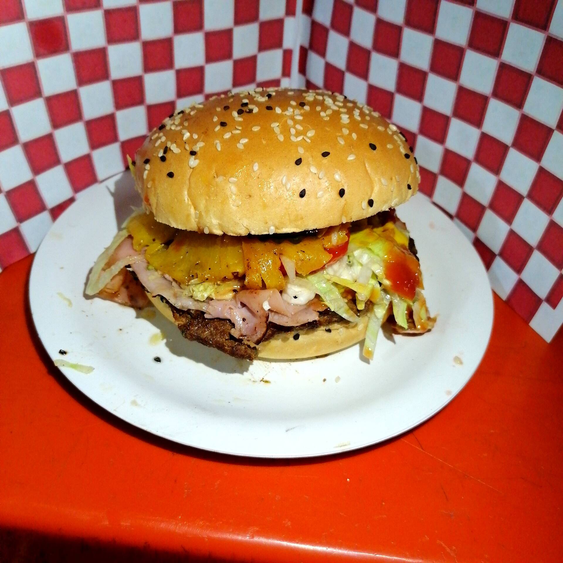 Hamburguesa Hawaiana Grande