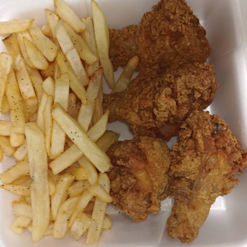 4 Piezas de Pollo Frito (pierna y Muslo)