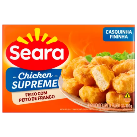 O supreme Seara são feitos com peito de frango Seara