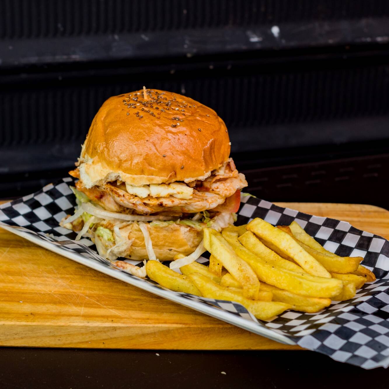Hamburguesa Brazas de Pollo