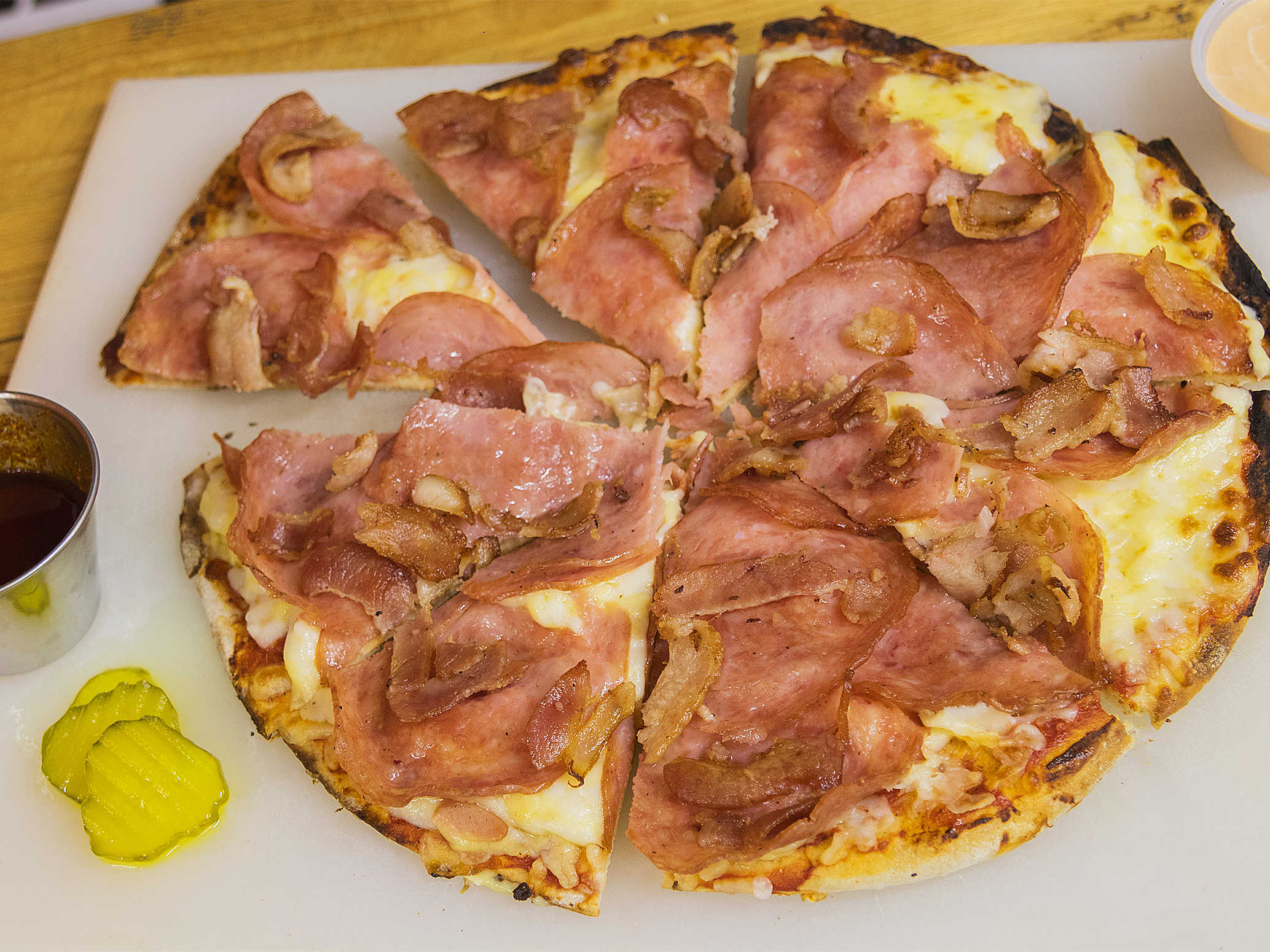 Pizza con Dos Ingredientes