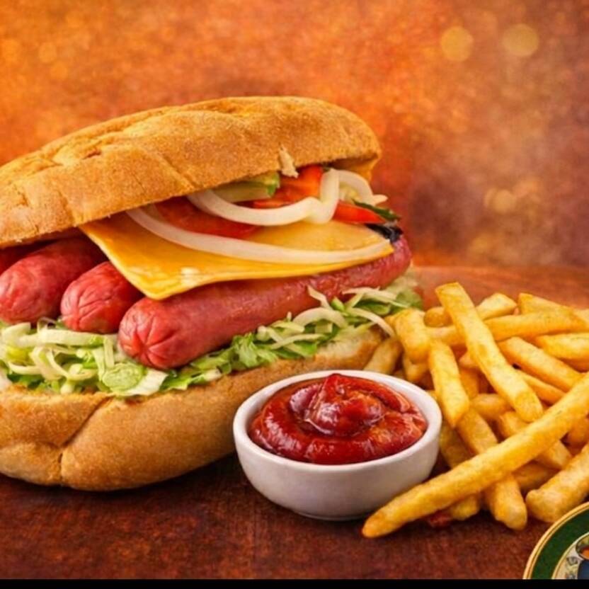 Combo Exprés Torta Salchicha y Papas Fritas