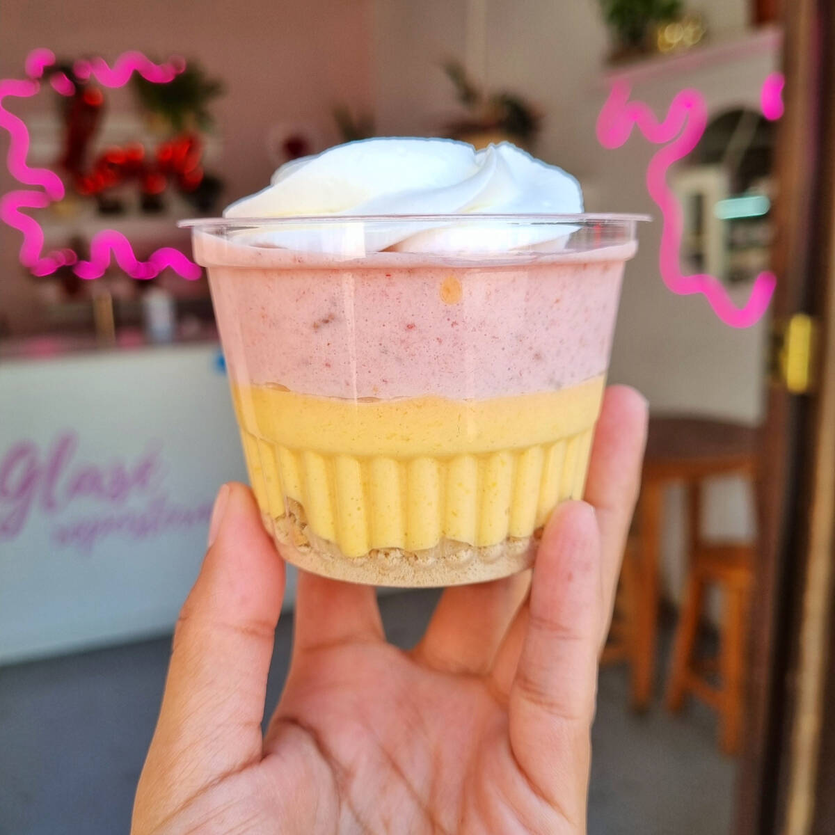 Mousse de Mango con Fresa