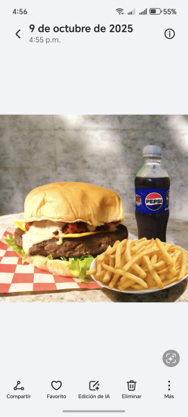 Combo Hamburguesa Choriburger