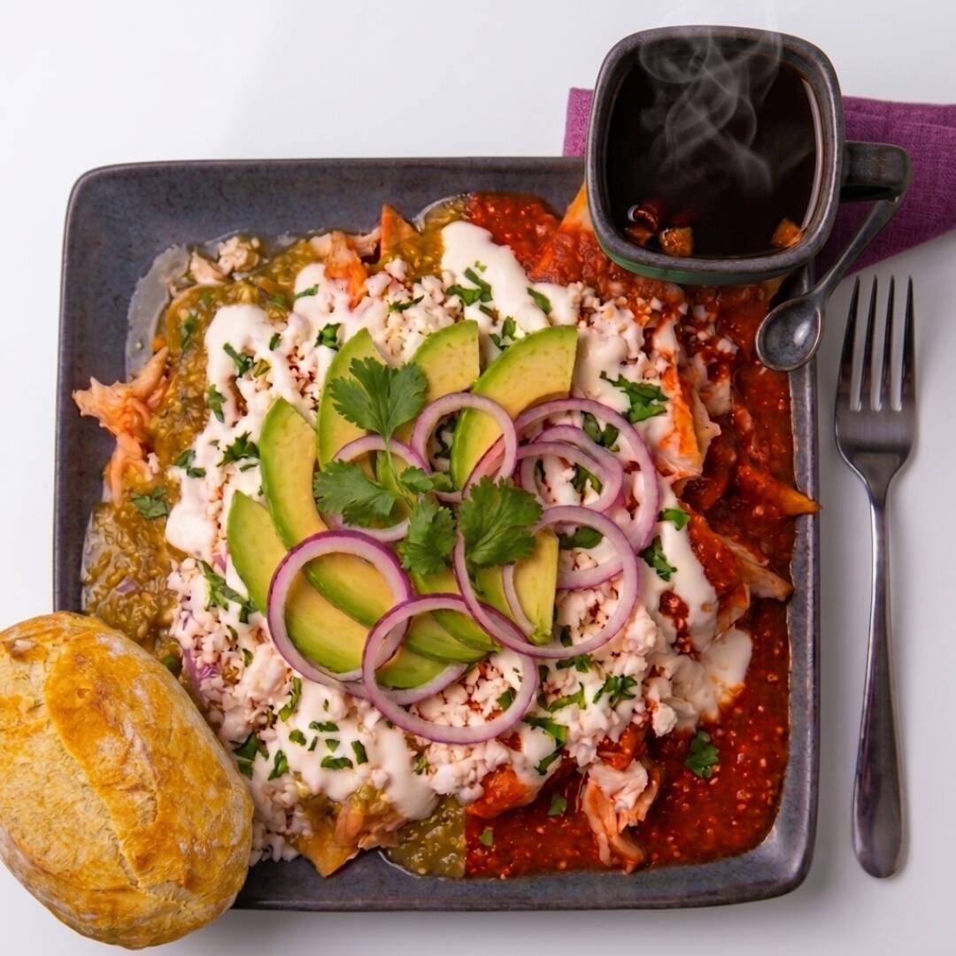 Chilaquiles + Torta y Café GRATIS