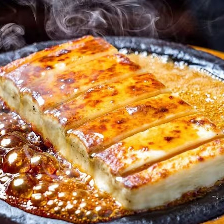 Servido com melaço de cana de açúcar.