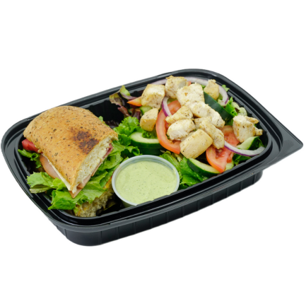 1/2 Baguette y 1/2 ensalada (pollo)