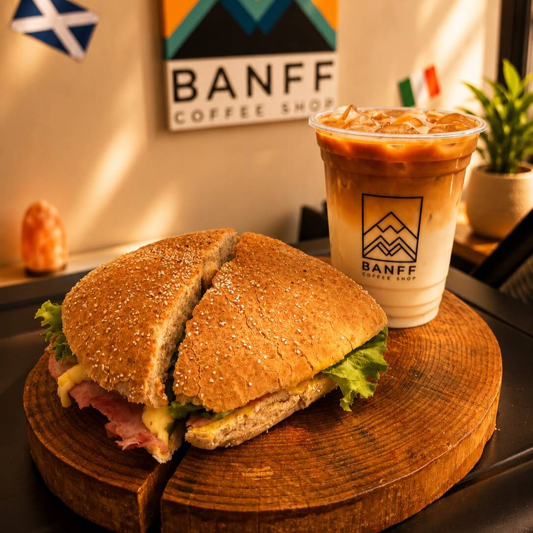 Sandwich + Latte Helado