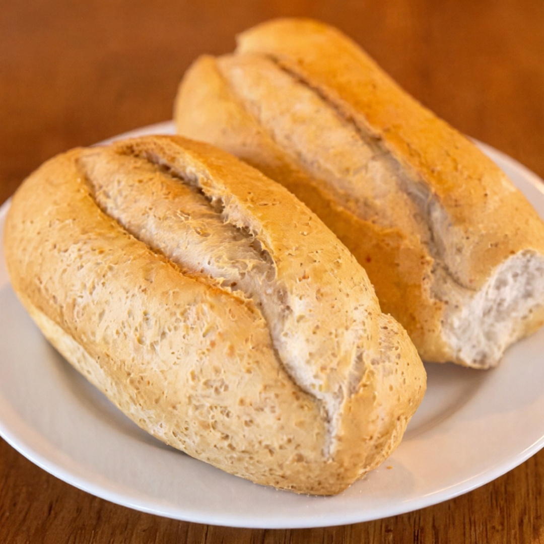 Pão francês dessa vez disponível na versão integral.