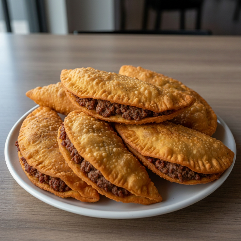 Pastel com carne moída