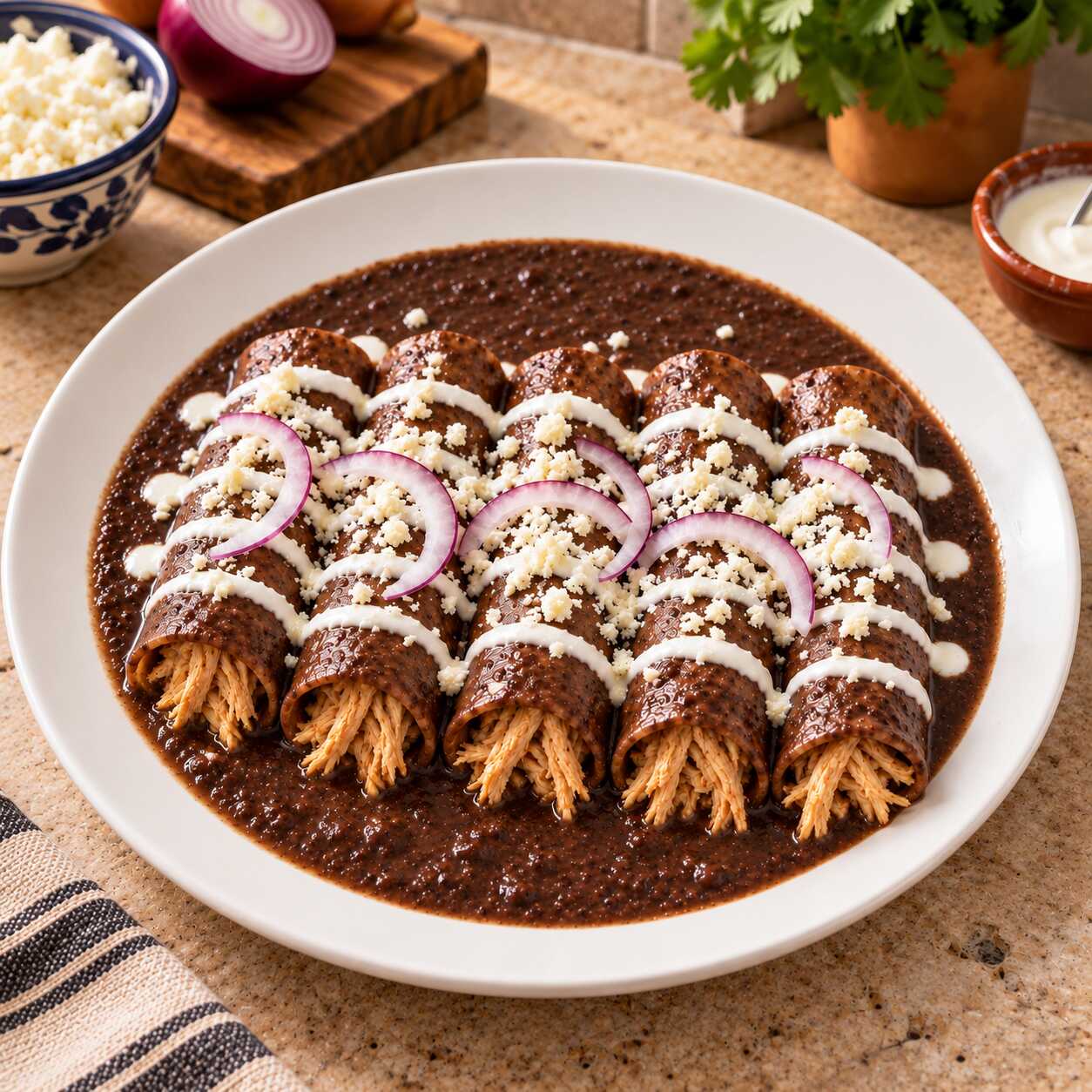 Enfrijoladas