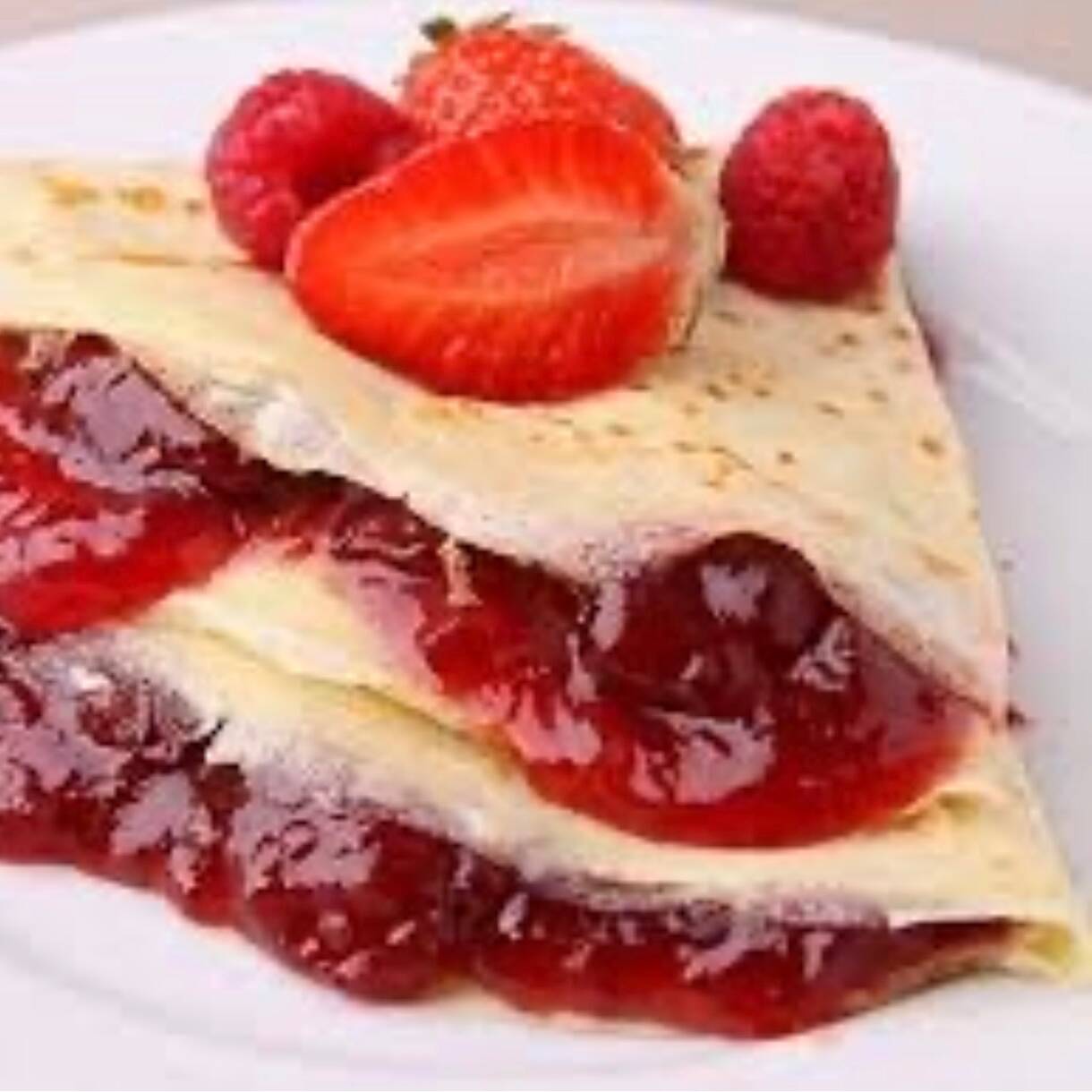 Crepa de Mermelada de Fresa