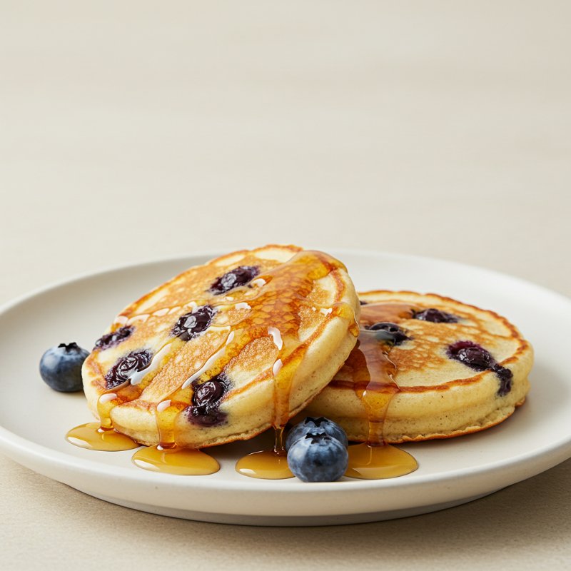 Mini Pancakes de Arándanos