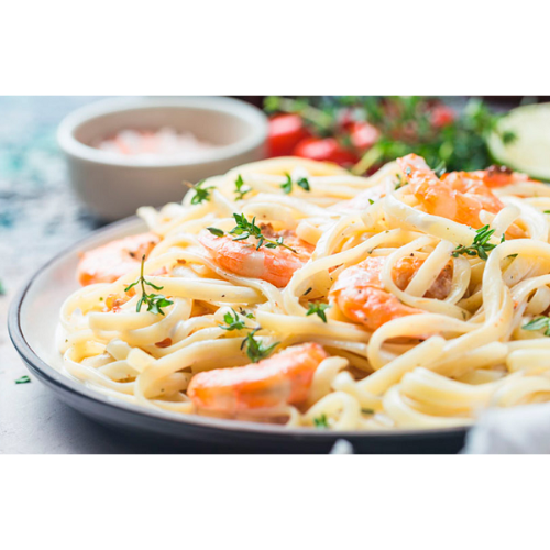 Pasta Alfredo Camarón