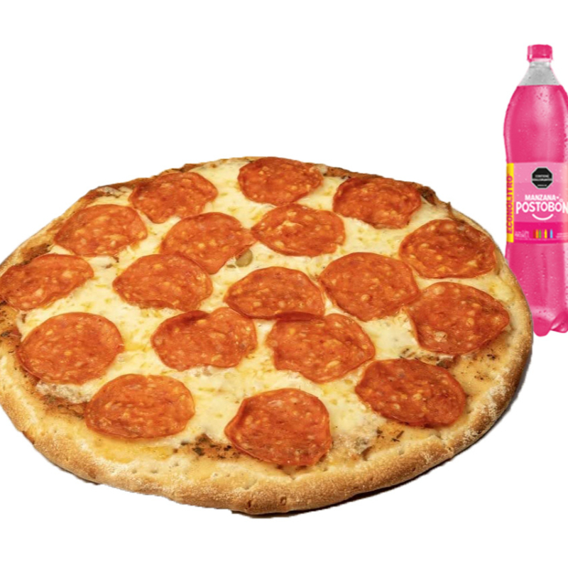 COMBO PIZZA FAMILIAR + GASEOSA ECONOLITRO