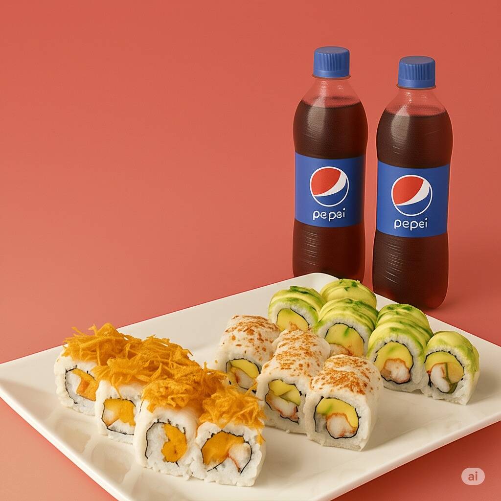 60 Makis + 3 PEPSI 355 ML