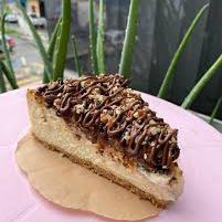 Rebanada Cheescake Chispas De Chocolate
