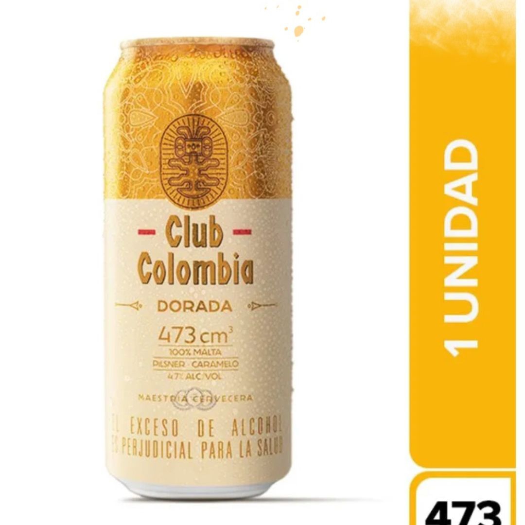 Cerveza Club Colombia Dorada Lata 473 ml