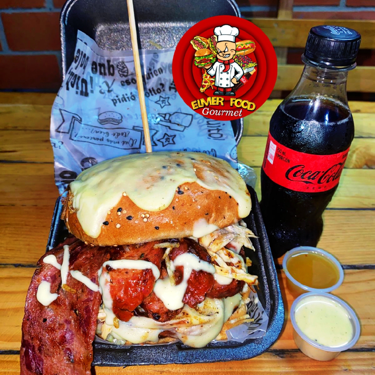 Mega ElmerBurguer+ Coca Cola🍔😎🤯