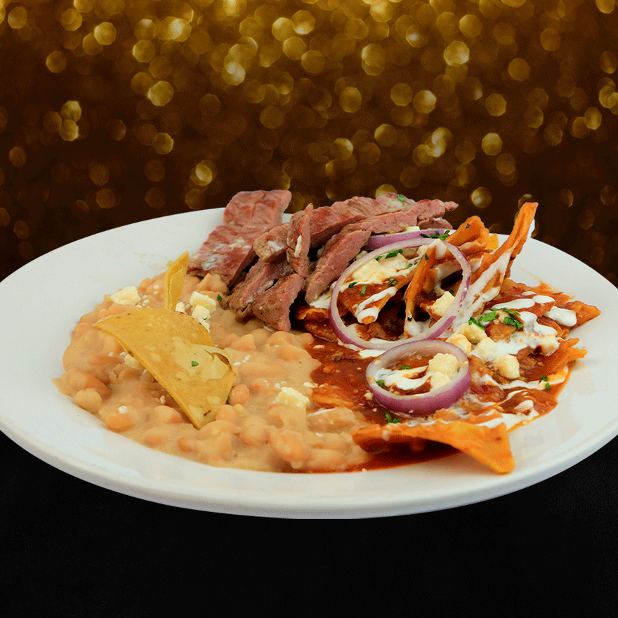 Chilaquiles con Arrachera C