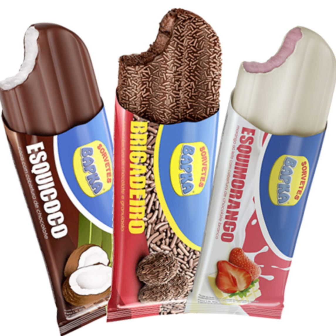 Combo 5 Picolés Especiais. Diversos Sabores. Contém Glúten e lactose.