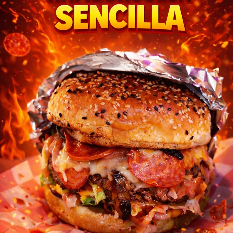 HAMBURGUESA SENCILLA 🍔🎉