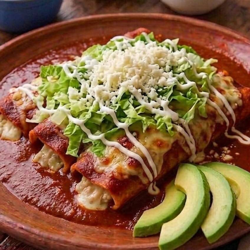 Enchiladas rojas