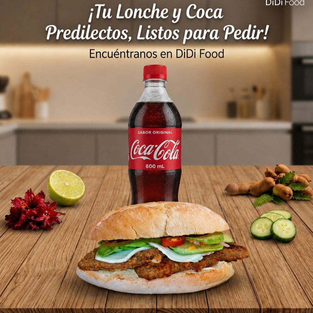 Combo 1 Lonche + 1 Coca Cola 600 ML