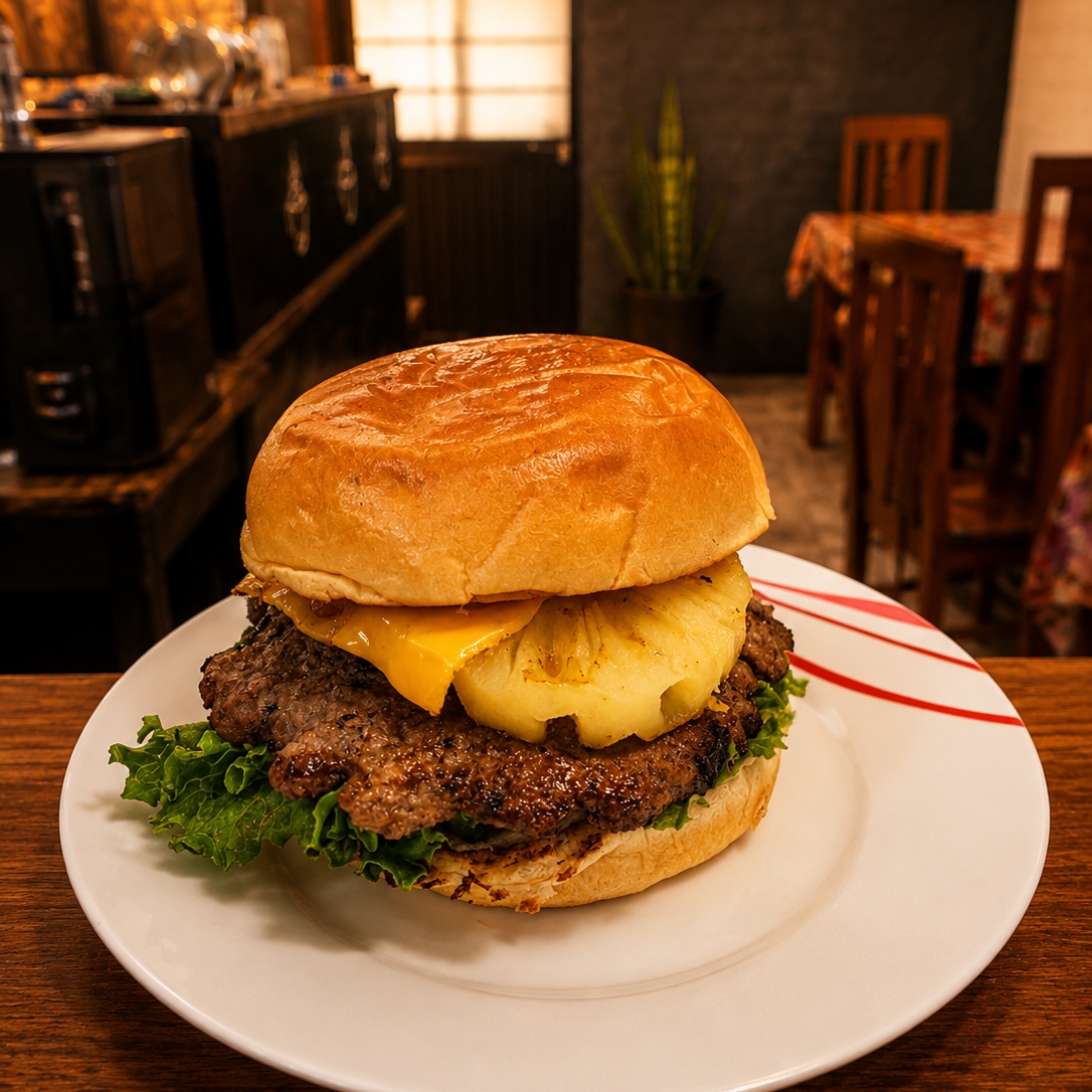 Hamburguesa Hawaiana