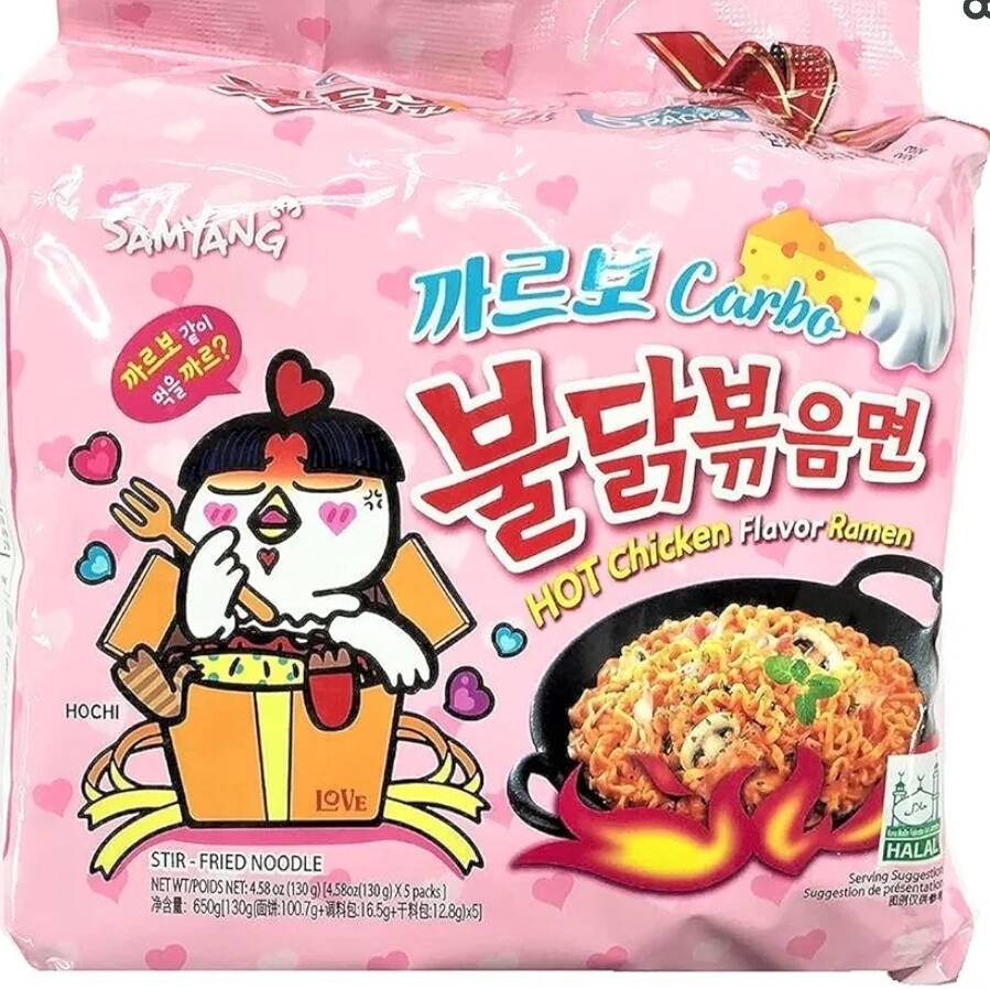 Buldak Carbonara Queso Rosa