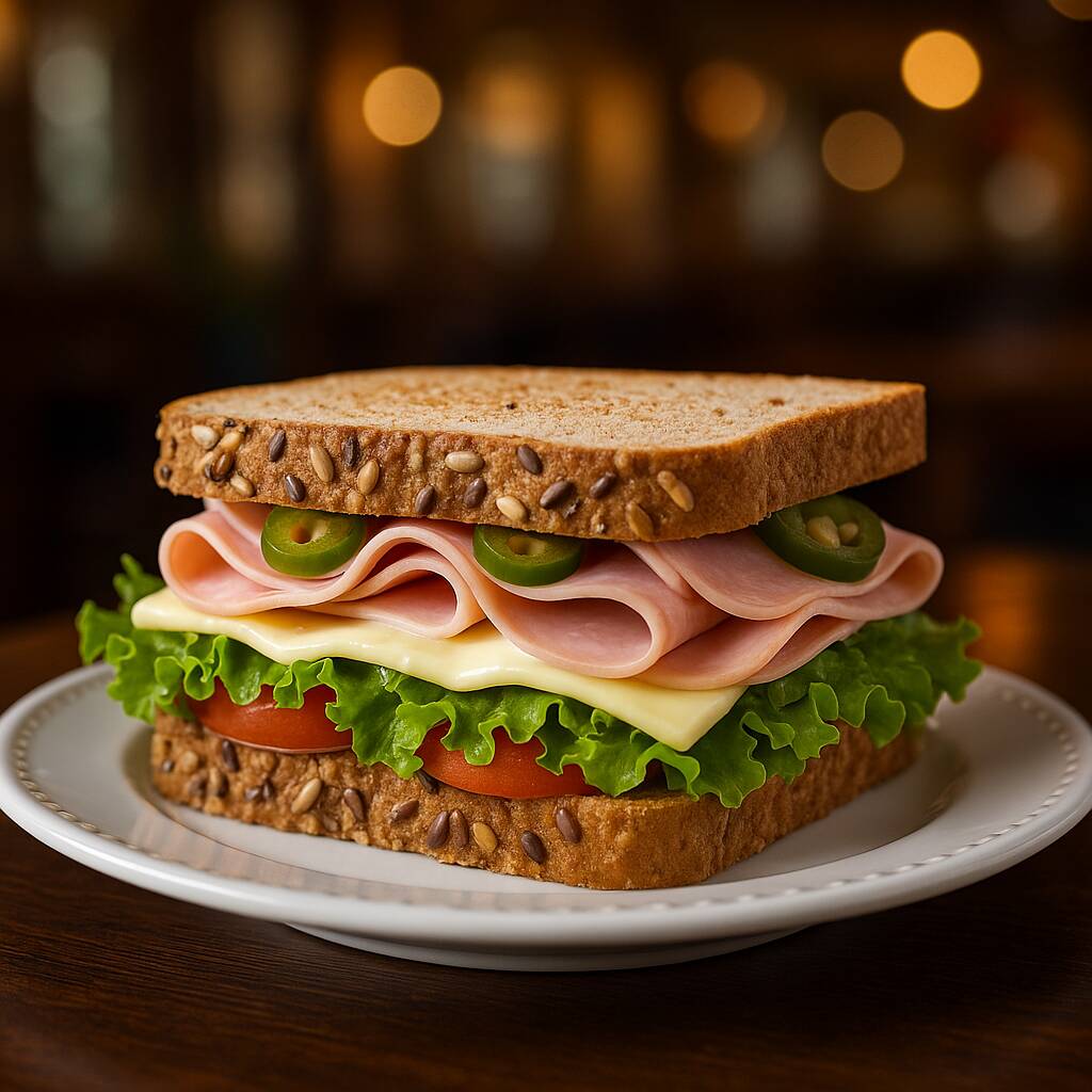 Sánwish del Optimista (Jamón y Queso Manchego)