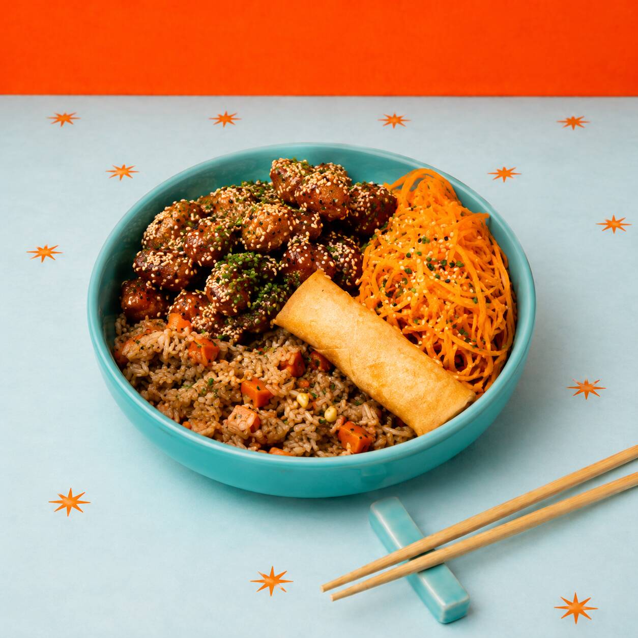 Bowl Arroz Pollo Agridulce Fantasy